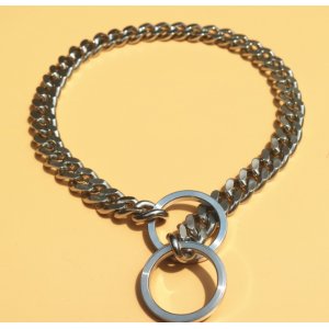 不銹鋼狗鏈p鏈項圈磨平扭鏈項圈