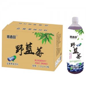 膳鑫園野藍(lán)莓果汁飲料1.25Lx12