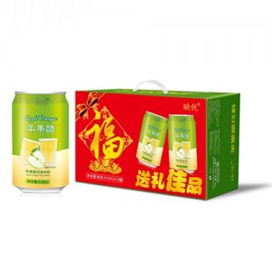 映優(yōu)蘋果醋風(fēng)味飲品310mlx12罐箱裝