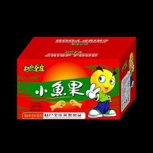 趙戶全莊小魚果膨化食品箱裝