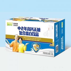 鴻博中老年高鈣無糖復(fù)合蛋白飲品250ml×20盒