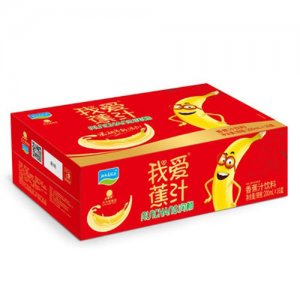 北大荒我愛(ài)蕉汁香蕉汁飲料240mlx24瓶
