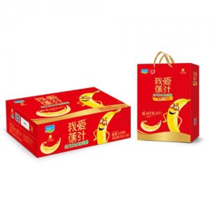 北大荒我愛(ài)蕉汁香蕉汁飲料箱裝