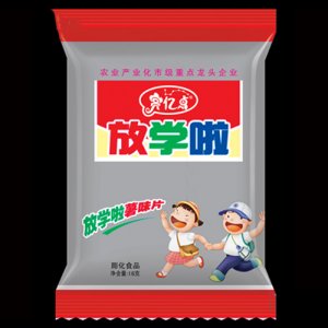 亮億點(diǎn)膨化食品放學(xué)啦薯片紅16g