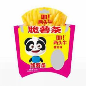耶！兩頭牛脆薯條番茄味15g
