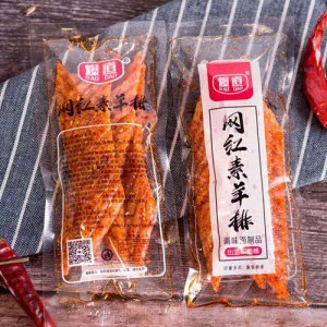 爆道網(wǎng)紅素羊排辣條散裝稱重