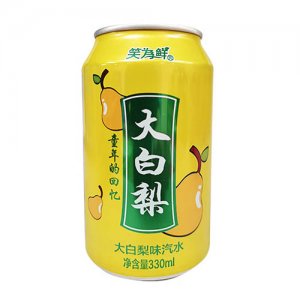 笑為鮮大白梨味汽水330ml