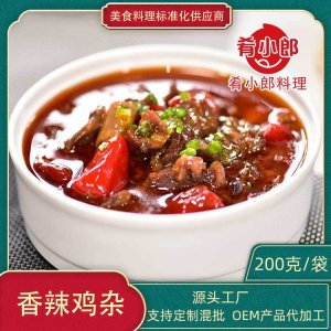 速凍半成品菜香辣雞雜調(diào)理包200g