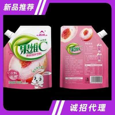 錢(qián)帥果維C果味固體飲料沖飲品代餐辦公室下午茶歡暢蜜桃300克