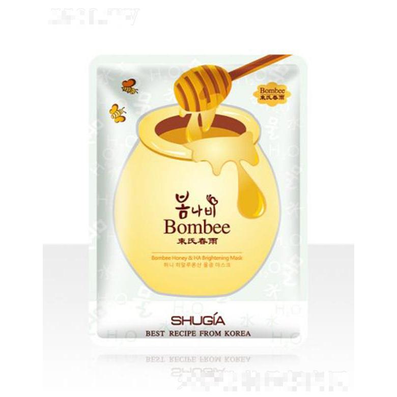 束氏春雨蜂蜜玻尿酸水光面膜 10貼/盒補(bǔ)水柔滑飽滿(mǎn)肌膚