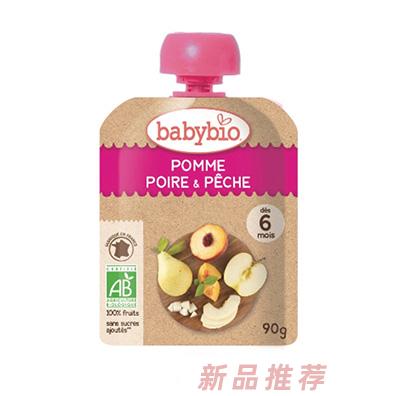 伴寶樂袋裝有機(jī)混合純果泥（蘋果梨桃）