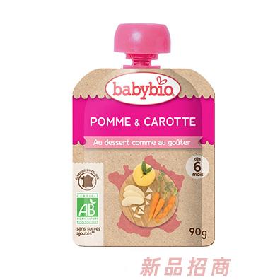伴寶樂袋裝有機(jī)混合純果泥（蘋果胡蘿卜）