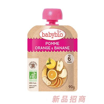 伴寶樂袋裝有機(jī)混合純果泥（蘋果橙子香蕉）
