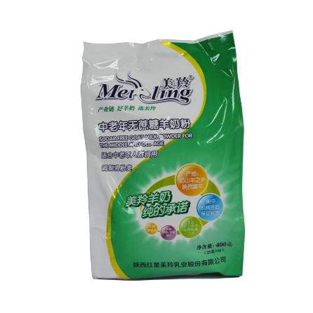 美羚羊奶粉中老年無蔗糖羊奶粉成人羊奶粉400g袋裝OEM代工