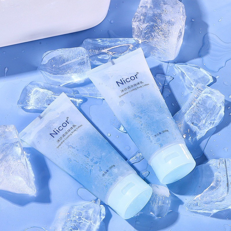 Nicor冰沙身體乳液冰爽補(bǔ)水保濕潤膚乳持久留香嫩膚冰涼乳液爆款OEM代加工