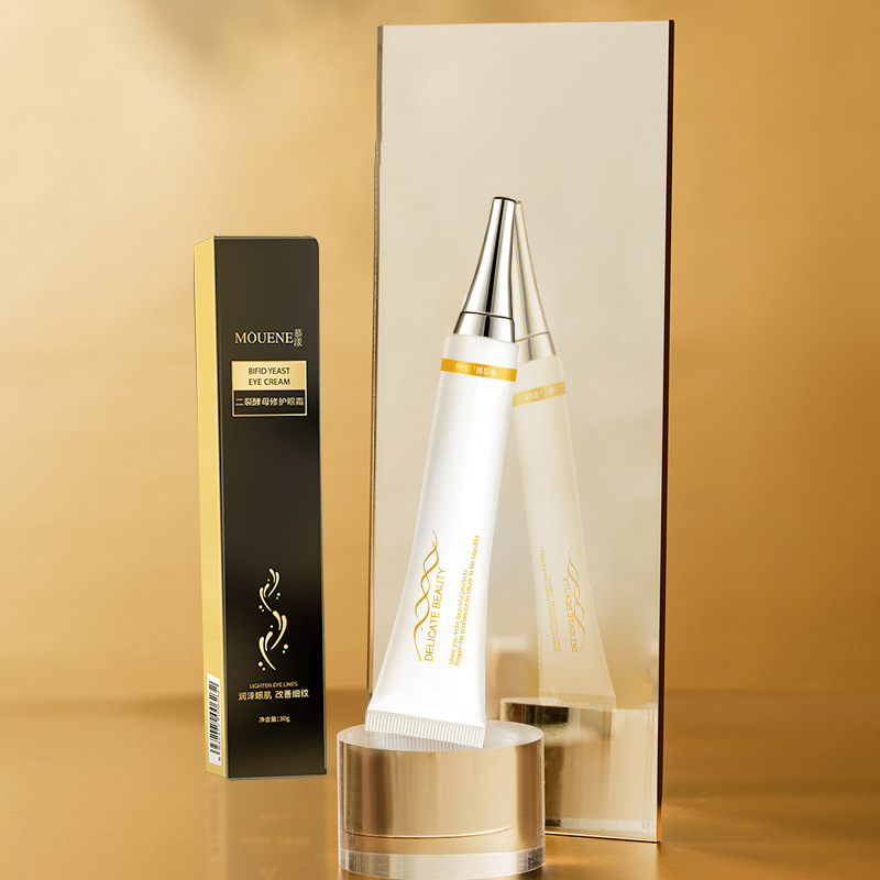 慕漾二裂酵母眼霜30g 保濕滋潤細(xì)紋黯沉細(xì)膩輕盈脂肪粒緊致眼OEM代加工