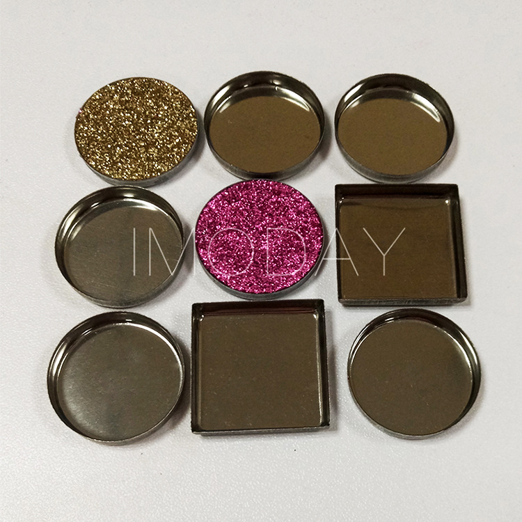 彩妝配件圓形方形眼影DIY鋁盤鐵皿馬口鐵電鍍不銹鐵皿空鐵盤 現(xiàn)貨OEM代加工