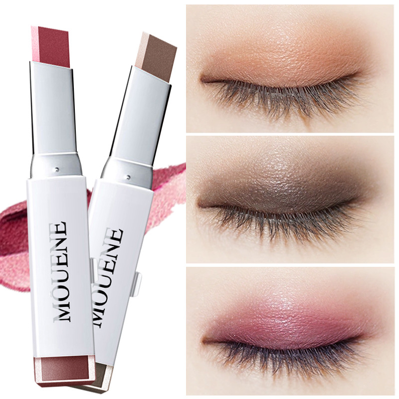 雙色珠光眼影棒臥蠶筆一抹成型網(wǎng)紅眼影棒筆不暈染初學(xué)者懶人神器OEM代加工