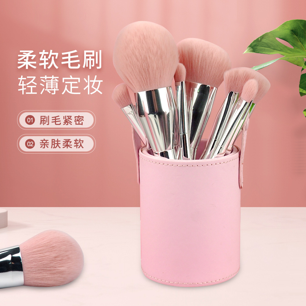 化妝刷套裝 12支裝軟毛圓頭大號(hào)散粉刷全套美妝工具OEM代加工