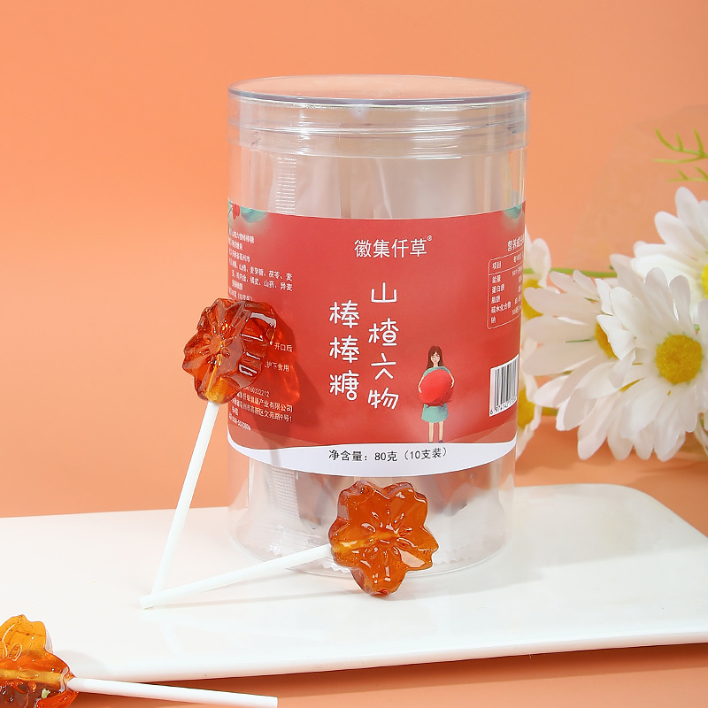 山楂六物棒棒糖果OEM代加工