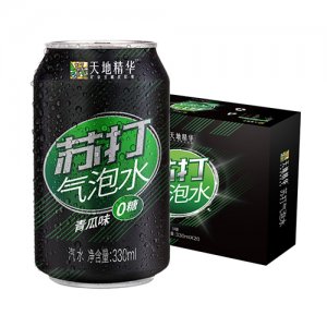 天地精華罐裝青瓜味蘇打氣泡水330ml