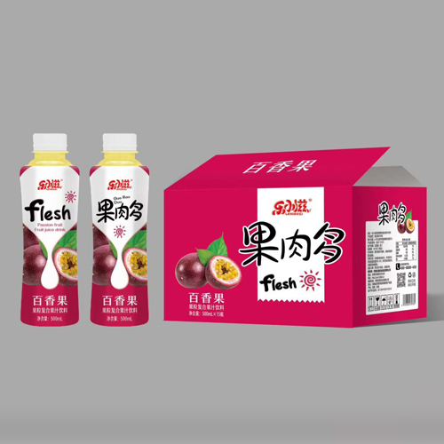 樂小滋百香果果粒復合果汁飲料